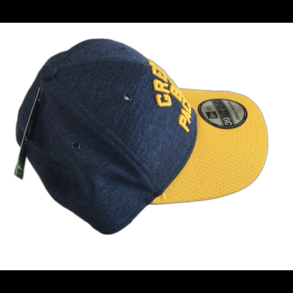 New Era Cap Hat Men's Size SM Blue Gold Fitted 2018 Green Bay Packers 39Thirty - Picture 2 of 10